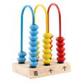 Children's multifunctional three-gear counting rack wooden counter primary 1 counting stick student counting rack toy. 