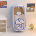 Kawaii Pencil Case Cute Pencil Case Aesthetic Cute Pencil Pouch with Accessories Kawaii School Supplies for Teen Girls (Blue)…. 