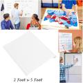 2 Feet x 5 Feet Dry Erase Office School Home  Kid Room Drawing Writing Learning Self Adhesive White Board Wall Paper Sticker. 