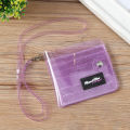 Transparent Women Purse PVC Clear Jelly Bag Mini Money Wallet Card Holder Clear Wallet Ladies Purse Wallet Jelly Card Holder. 