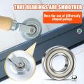 Durable Stainless Steel Rubber Rolling Wheel Tools Hand Tool Rubber Disassembling Tool Household Gauge Pressing Wheel Household. 