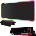 GMS-WT-5 RGB Gaming Mouse Pad 14 Lighting Modes Glowing Led Mouse Pad Non-Slip Rubber Mat 35cmx25cm. 