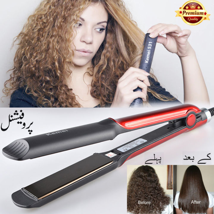 Professional Hair Straightener Styler for Unisex (KM-329)