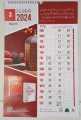 Wall calendar 2025 (12 Months complete) with Islamic dates Size 11×17 inches glossy imported paper. 