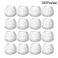 200pc Plastic Disposable Tattoo Ink Cups Child Doll Shape With Base Pigment Clear Holder Container Cap Tattoo Accessory Supplies. 