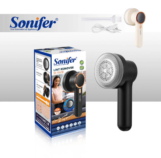 Sonifer SF-9608 Rechargeable Electric Travel Portable Small Fabric Shaver Machine USB Plug Lint Remover