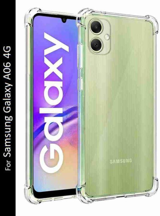 Samsung galaxy A06 Anti-Shock Air Cushions Drop Resistance Transparent TPU Case Silicone Back Cover
