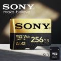 【COD + Gift】SONY Micro SD Card High Speed SD Memory Card 128GB 256GB 32GB 64GB MicroSD U3 A2 TF Flash Card. 