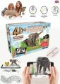 4D+ Utopia 360° Animal Zoo: Augmented Reality Cards & VR Headset. 