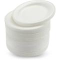 Disposable Foam Plates Pack of 100 pcs Medium-White. 