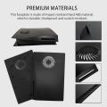 Faceplate for PS5 with Cooling Vent Face Plate Console Cover for Disc Edition DOBEWINGDELOU Replacement Side Plate Shell Accessories Hard Shockproof Anti-Scratch Dustproof ABS Case Black. 