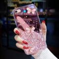 For iPhone 6s Plus / iPhone 6 Plus Back Cover Luxury 3D Shiny Rhinestone Butterfly Glitter Sequins Starry Girls Cases Clear Soft TPU Silicone Protective Mobile Phone Case. 