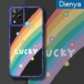 dienya Case For Infinix Hot 10T Case Fashion Lucky Rainbow Thin Shockproof Square Edge Silicone Casing Full Lens Cover Camera Protect Cases Softcase. 