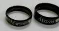 CUSTOMIZED SINGLE NAME RING WITH GIFT BOX PACKING THREE COLORS AVAILABLE GOLDEN,SILVER,BLACK (PERFECT GIFT TO SEND YOUR WIFE , HUSBAND , FIANCE OR ANY ONE). 