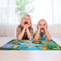 48 Pcs Jumbo Jigsaw Puzzles For Kids Animals Floor Puzzle For Teenagers Fun and Challenging Family Game (Zoo Animals). 