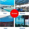 Blue Sun Shade Net , Shading rate (90% - 95%) High Quality with hooks on every 3 feet distance on sides and double stitched edge to edge borders with cotton nawar.. 