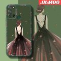 JIUMOO Case For Realme C17 Case Fashion Beauty Princess Girl Thin Shockproof Square Edge Silicone Casing Full Lens Cover Camera Protect Cases Softcase. 