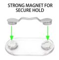 Techmanistan Random Color - Multipurposed Magnetic Hooks For Glasses, Magnetic Hang Eyeglass Holder Pin, Portable Clothes Magnet Clip, Glasses Brooch Clips Badge Pin Accessories Holder Card Holder, Tee-shirt hook For Glasses Clips. 
