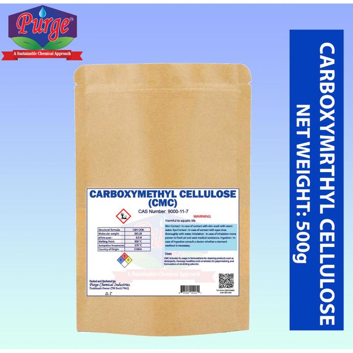 Purge CMC 500g - Food Grade - Cellulose gum - Carboxymethyl cellulose - Thickening Agent - For Ice Cream, Baking, Soup,