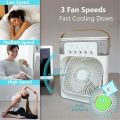 Portable Ice Cooler Fan Air Conditioner Fan Mini Fan Air Cooler Mist Fan. 