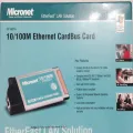 Micronet 10/100 M CardBus Ethernet Card 32 Bits PCMCIA Type II. 