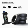 YIERYI Digital Tyre Tire Tread Depth Gauge Tire Tester Tread Checker Auto Tire Wear Detection Measuring Tool. 