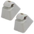HYQZLTCA 2X Beige Sunshade Holder Fix Clip Holder Hanger for Vauxhall CORSA ASTRA VECTRA TIGRA VIVARO. 