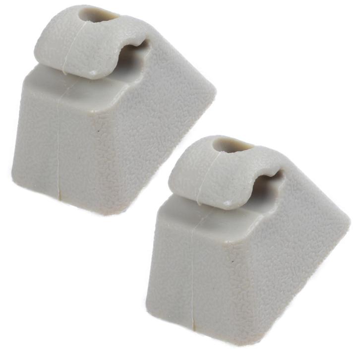 HYQZLTCA 2X Beige Sunshade Holder Fix Clip Holder Hanger for Vauxhall CORSA ASTRA VECTRA TIGRA VIVARO