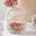Glass Candy Jar with Lid - Crystal Candy Jar. 