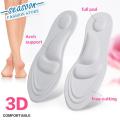 【Footprint】 Thickening Cotton 3D Support Elastic Shoes Insoles Breathable High Heel Shoes Pad. 