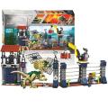Jurassic Dinosaur Figure Blocks Dilophosaurus Outpost Attack Compatible Building Blocks Jurassic World Toys For Kids. 