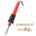 Electric Soldering Iron Set Wood Burning Pen Engraving Carving Pyrography Tool 30W. 