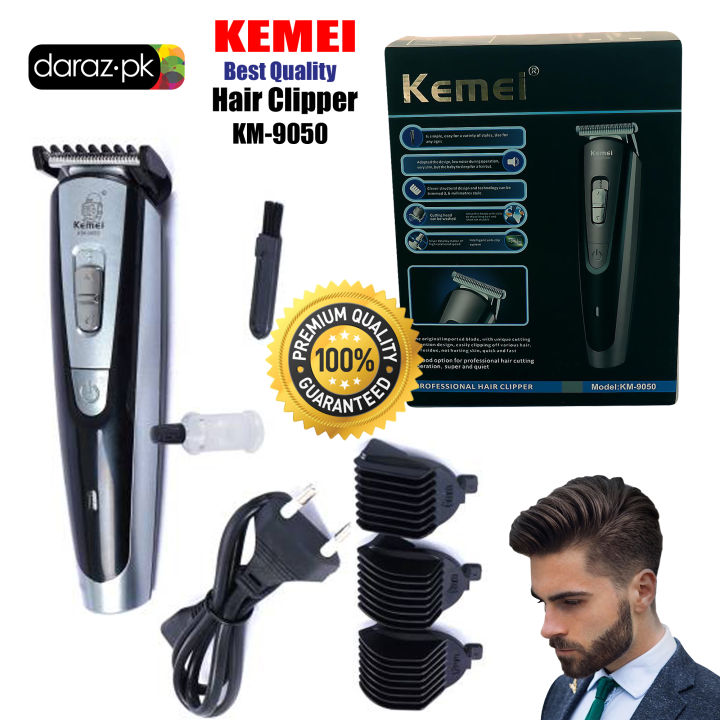 Kemei KM-9050 Rechargeable Electric Powerful Hair Trimmer/Hair Clipper Low Noise