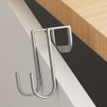 1/2Pcs Door Hanger Hook Stainless Steel Double S-Shaped Storage Hook for Bathroom Kitchen Home Organizer. 