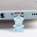1Pcs Acrylic Bear Phone Charm Earphone Jack Dust Plug For Phone Layor. 