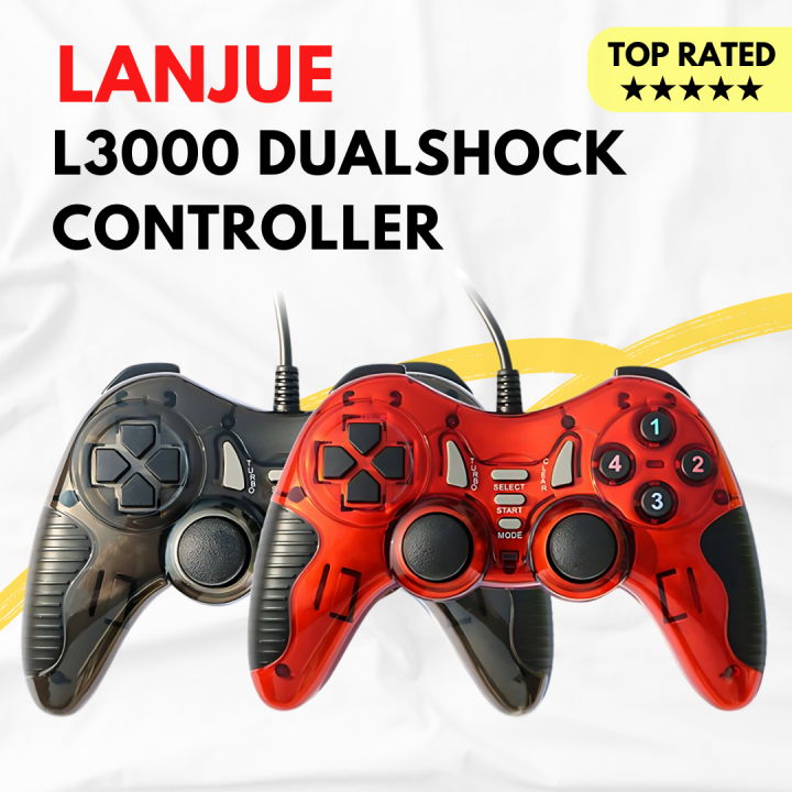 Branded LANJUE L3000 Game Joystick Wired Game Controller Gaming Joypad Joy Stick USB Gamepad For Win7/8/10 XP For PC Laptop Vibration