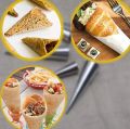 4 PCs /Set Conical Tube Cone Roll High Quality Stainless Steel Spiral Pastry Cream Horn Bread Cake baking Molds. 