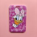 Disney Donald Daisy Duck Girls Slide Cover Student Card Case Hanging Rope Employee Case Lanyard ID Name Card Holder. 