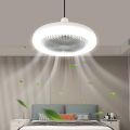 Ceiling Fan - Socket Fan with Light & Remote Control - Ceiling Fan with Light - Kitchen Fan - 10-Inch Socket Ceiling Fan with 3 Speed & Dimmable 3 Light Color - Mini Ceiling Fans for Kitchen, Bathroom, Store Room - 360° Rotating Ceiling Fan Light Combo. 