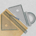 Protractor Mold Flexible BPA Free Triangle Ruler Protractor Mold. 