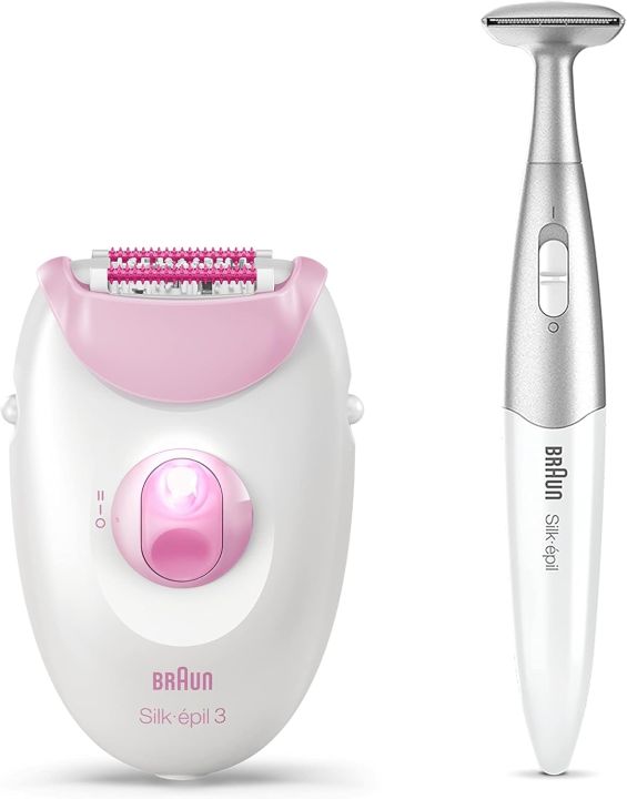 Braun Silk-épil 3 3-321 Epilator for Long-Lasting Hair Removal with Bikini Trimmer