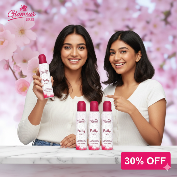 Glamour Body Spray 200ML Pretty Lady | Daraz.pk