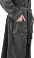 Bathrobes For Men Fleece Hooded Dressing Gown Super Soft Cozy Hooded Plush Loungewear. 