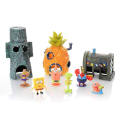 Floating SpongeBob Squarepants Aquarium Ornaments Fish Tank Landscaping Pineapple House Fish Shrimp Avoid Nest Trash Can Octopus Krusty Krab Chum Bucket Toy Collection. 