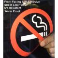 NO Smoking Warning Alert Sign Sticker Outdoor/Indoor (4 Pack) 4" x 4" NO Smoking Warning Alert Stop Smoke Window Door Wall Decal Sticker. 