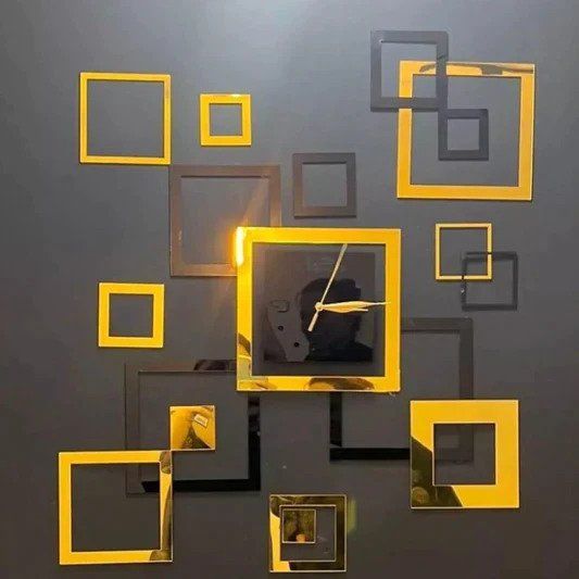 Modern%20Square%20Frame%20Clock,%20squares%20clock%20for%20home%20office%20and%20room%20decor%20,%20elegant%20and%20simple%20box%20clock%20with%20(%20mdf%20black%20and%20golden%20acrylic)%20-%20Image%205