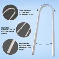 Tongue Scraper Tongue Cleaner U Shape Fresh Breath Care Scraper, Bacteria Inhibiting Non-Synthetic Grip Tongue Cleaning Tool Pack of 1. 