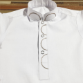 baby boy white kurta pajama suit with design. 