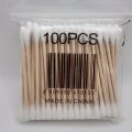 Ear Cleaning Wood Sticks Ears Bamboo Cotton Buds -100Pcs. 
