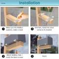 2x Mailbox Mounting Brackets Hardware Aluminum Mailbox Support Brackets. 